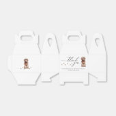 Brown Cavapoo子犬の書結婚道ありがとう フェイバーボックス (折り畳みなし)