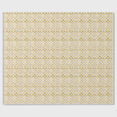 Brown Checkered Decorative Gift Wrap Paper ラッピングペーパー (フラット)