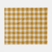 Brown Checkered Square Seamless Pattern  フリースブランケット (正面(横))