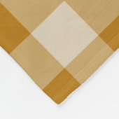 Brown Checkered Square Seamless Pattern  フリースブランケット (角)