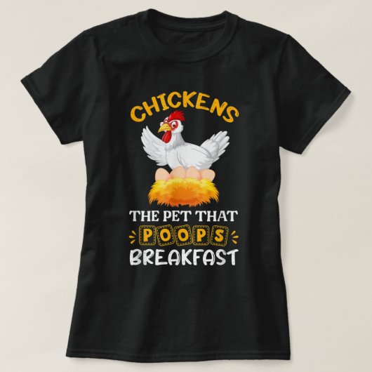 Brown Chicken Brown Cow Funny Tシャツ (デザイン正面)