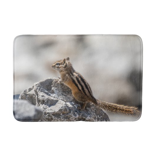 Brown Chipmunk Wildlife Photography バスマット (正面)