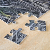 Brown Chukar Partridge almost hidden ジグソーパズル (側面)