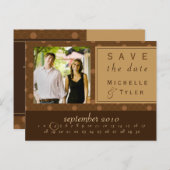 Brown Circle日付カードの保存 案内ポストカード (正面/裏面)