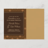 Brown Circle日付カードの保存 案内ポストカード (裏面)