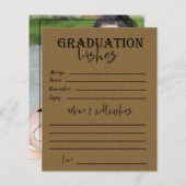 Brown Class Of 2025写真卒業アドバイスカード (正面/裏面)