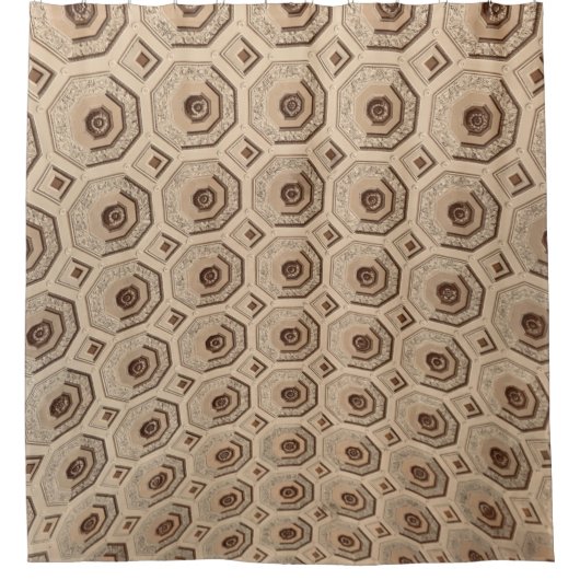 Brown cloth シャワーカーテン (正面)