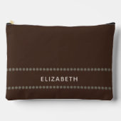 Brown Clutch Bag, Classic Rustic Style, for her アクセサリーポーチ (正面)