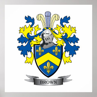 Brown Coat of Arms ポスター