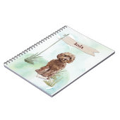 Brown Cockapoo氏の新型犬おめでとう ノートブック (左側)