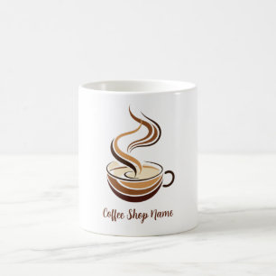 Brown Coffee espressoエレガントビジネスロゴショップ コーヒーマグカップ