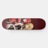 Brown colour anime girl skateboard スケートボード (横)