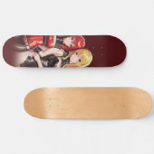 Brown colour anime girl skateboard スケートボード (横)