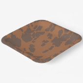Brown Cow Print Paper Plates ペーパープレート (傾斜あり)