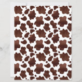Brown Cow Print Scrapbook Paper (裏面)