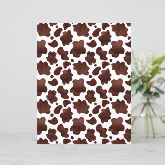 Brown Cow Print Scrapbook Paper (スタンド正面)