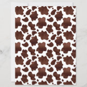 Brown Cow Print Scrapbook Paper (正面)
