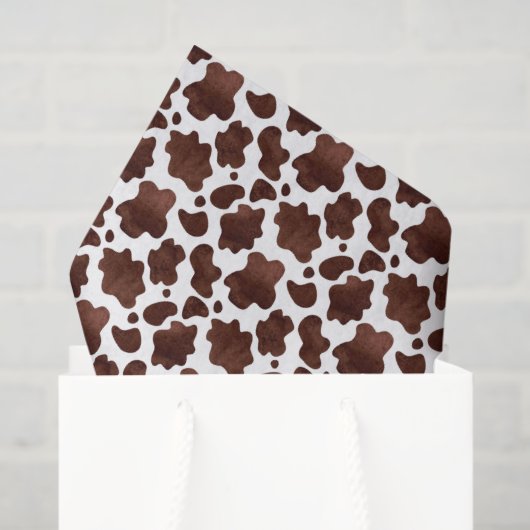 Brown Cow Print Tissue Paper 薄葉紙 (ギフトバッグ)