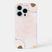 Brown Cream Aesthetic Floral Linktree  | iPhoneケース (裏面)