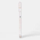 Brown Cream Aesthetic Floral Linktree  | iPhoneケース (左側面)