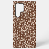 Brown Cream Beige Abstract Pattern Samsung Galaxyケース (裏面)