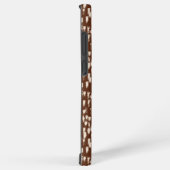 Brown Cream Beige Abstract Pattern Samsung Galaxyケース (右側面)