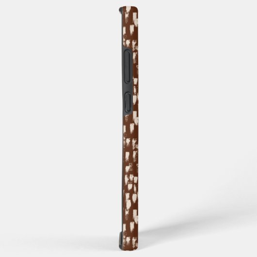 Brown Cream Beige Abstract Pattern Samsung Galaxyケース (右側面)