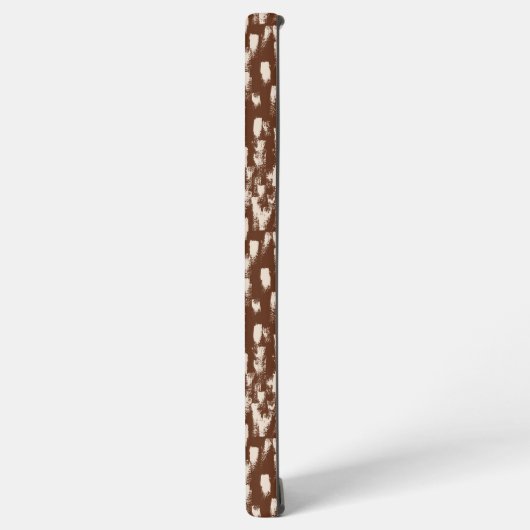 Brown Cream Beige Abstract Pattern Samsung Galaxyケース (左側面)