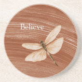 Brown Cream Dragonfly コースター (正面)