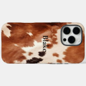 Brown Cream Southwest Cowhide Christmas Case-Mate iPhoneケース (裏面 (横))
