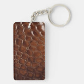  Brown Crocodile Leather Monogram キーホルダー (裏面)