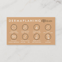 Brown Dermaplaningアフターケアのポストインストラクション
