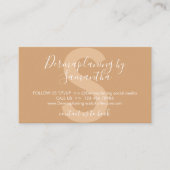 Brown Dermaplaningアフターケアのポストインストラクション 名刺 (正面)