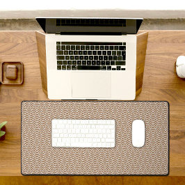 Brown Diamond Pattern Desk Mat デスクマット
