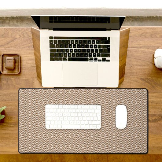 Brown Diamond Pattern Desk Mat デスクマット