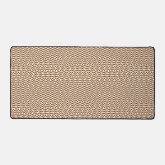 Brown Diamond Pattern Desk Mat デスクマット (正面)