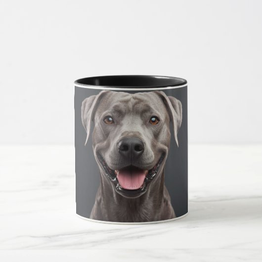 Brown Dog Aesthetic Coffee Mug – Cozy Pet Lover  マグカップ (中央)