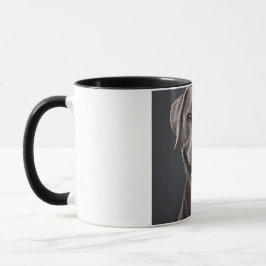 Brown Dog Aesthetic Coffee Mug – Cozy Pet Lover  マグカップ
