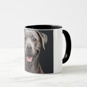 Brown Dog Aesthetic Coffee Mug – Cozy Pet Lover  マグカップ (正面右)