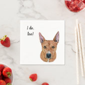 Brown Dog Custom Cocktail Napkin スタンダードカクテルナプキン (インサイチュ)