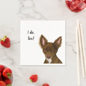 Brown Dog Custom Cocktail Napkin スタンダードカクテルナプキン (インサイチュ)