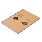brown dog school notebook ノートブック (左側)