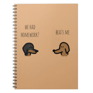 brown dog school notebook ノートブック