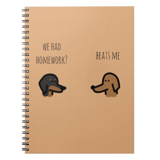 brown dog school notebook ノートブック (正面)