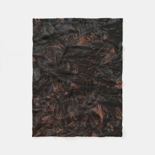 Brown dried leaves on ground フリースブランケット (正面)