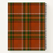 Brown Earthy Plaid Tartan  ノートブック (裏面)