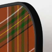 Brown Earthy Plaid Tartan  ピックルボールラケット (左詳細)