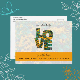 Brown-eed Susan's LOVE日付はがきを保存 ポストカード