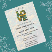 Brown-eed Susan's LOVE letters 結婚's 招待状