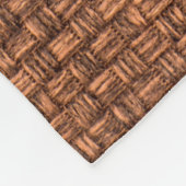 brown fabric texture for background フリースブランケット (角)